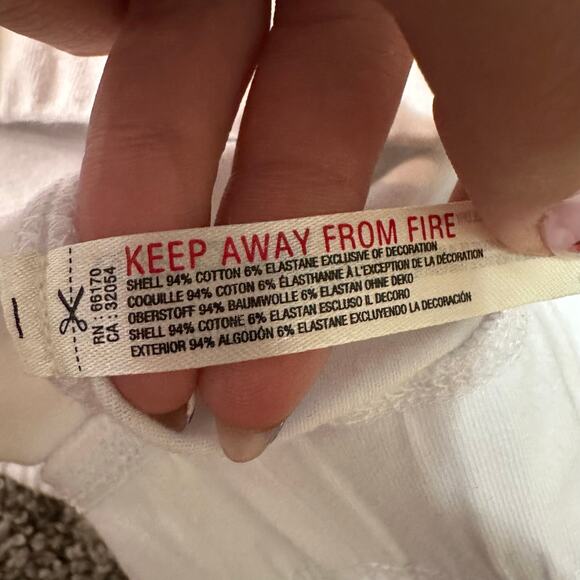 FREE PEOPLE Women's FP Movement Hot Shot Bubble Set Short Only Size L In White - Picture 11 of 12